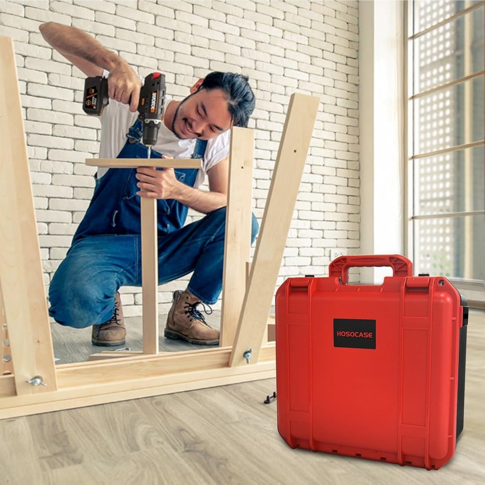 Tool Case for M18 Impact Drill Combo Kit Battery Charger Set Case only (Red & Bl