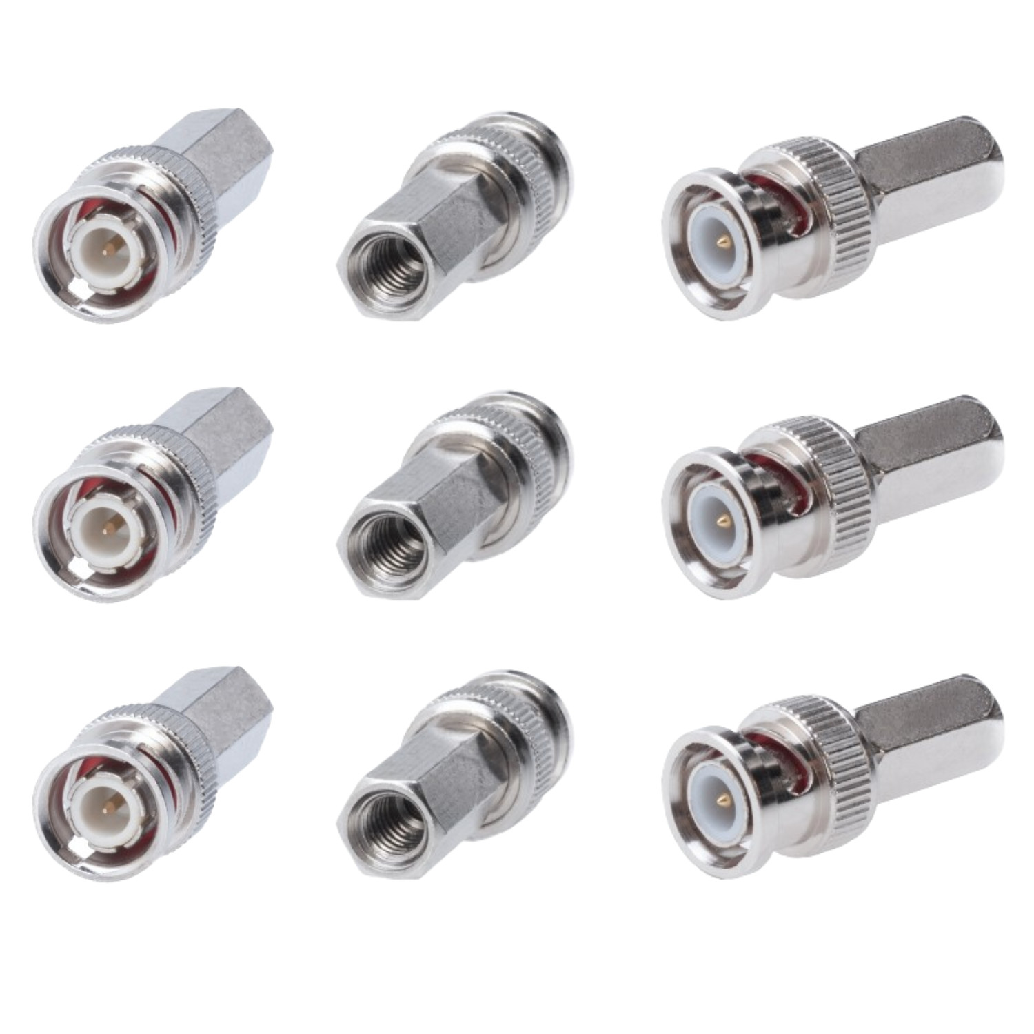 BNC Male Twist-on Coax Coaxial RG59 Connector for CCTV Security Camera LOT