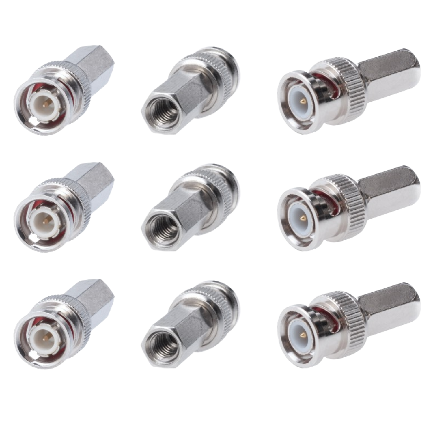 BNC Male Twist-on Coax Coaxial RG59 Connector for CCTV Security Camera LOT