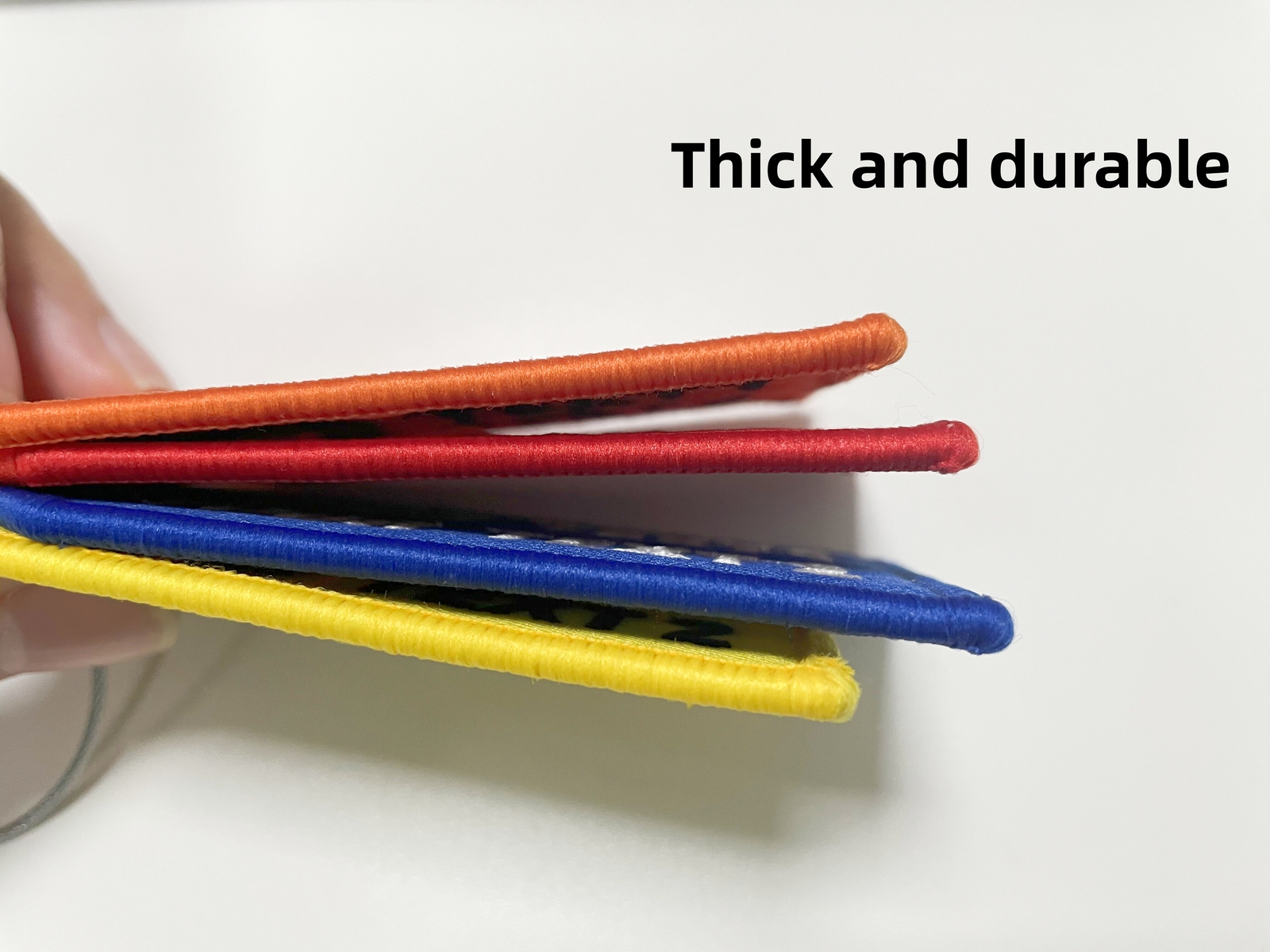 Customized key Chain Tag Motorcycle Outboard Double Sided Embroidered Keychain