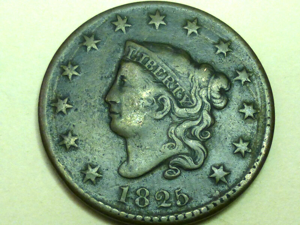 1825  LARGE CENT  VF
