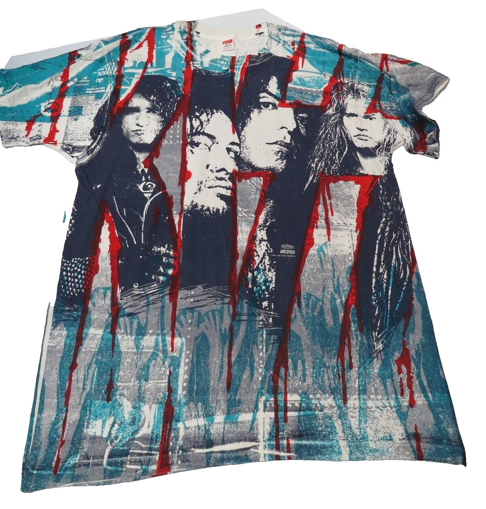 KISS REVENGE T SHIRT BY WINTERLAND ROCK EXPRESS OFFICIAL 1992 AOP SIZE XL