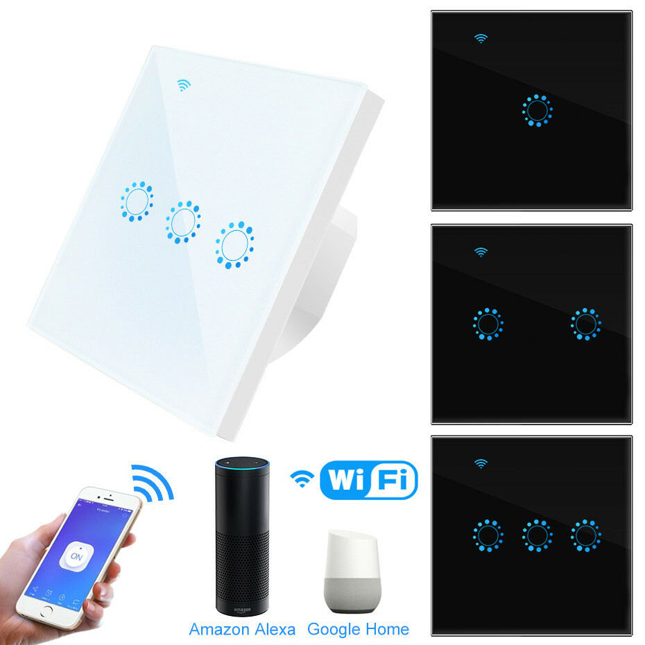 eWelink WiFi Smart Touch Switch Wall Light Voice Control Dimmer,Curtain Switch