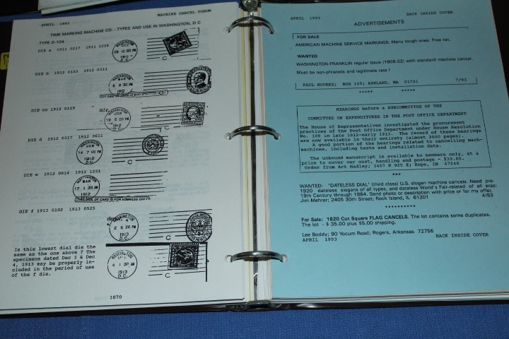 Machine Cancel Society Forum Journal HUGE offer various BlueLakeStamps Useful!