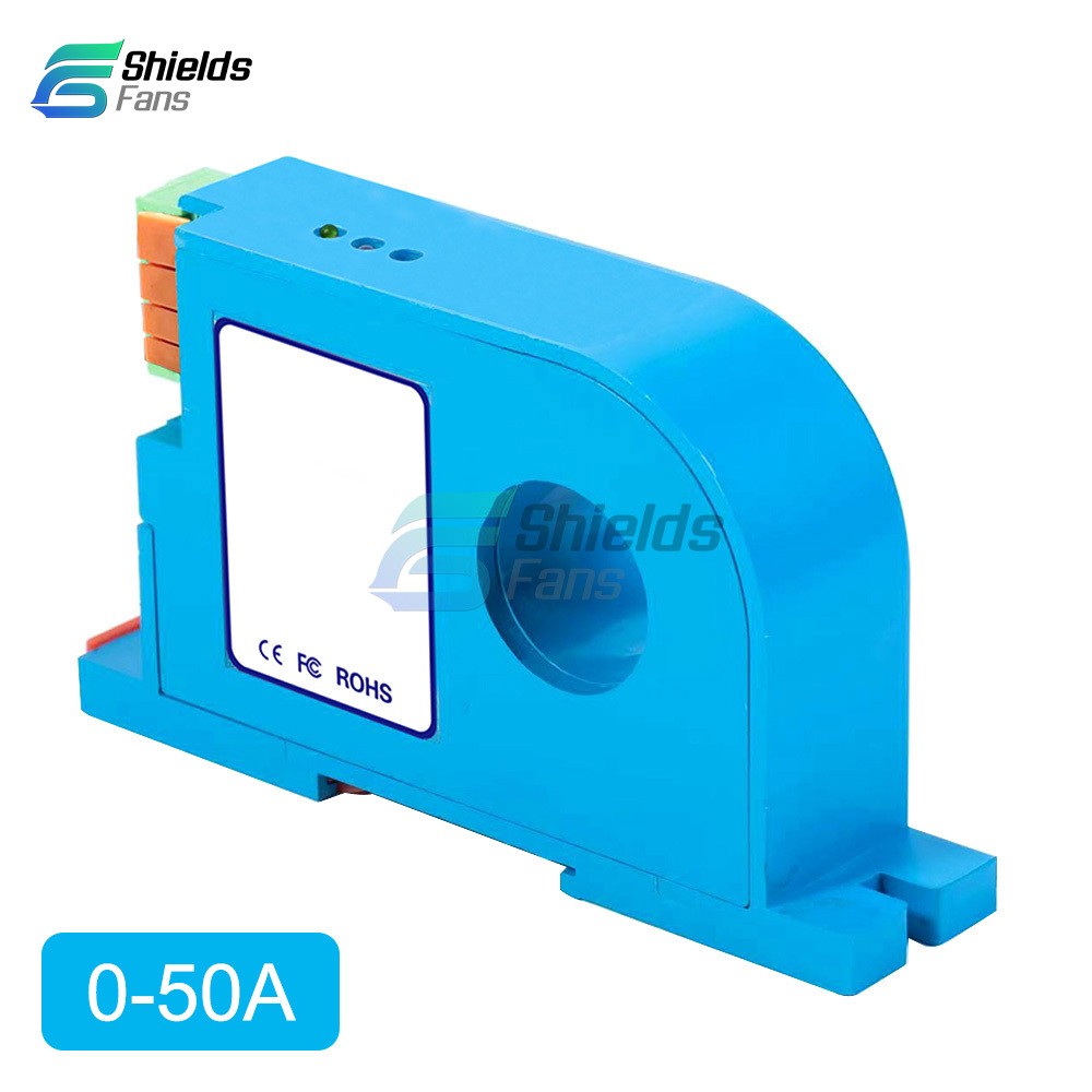 AC Current Sensor Transmitter Single-phase DC24V Output 4-20ma 0-50A/100A