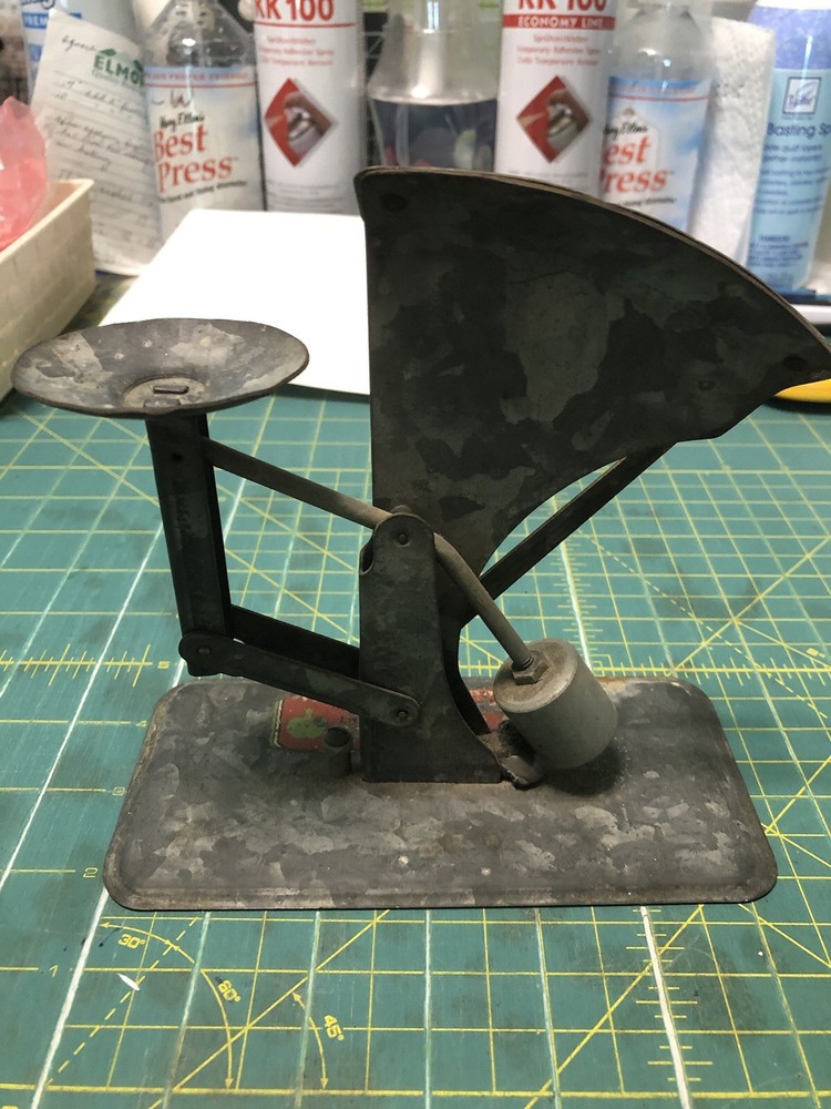 Antique Metal Egg Scale