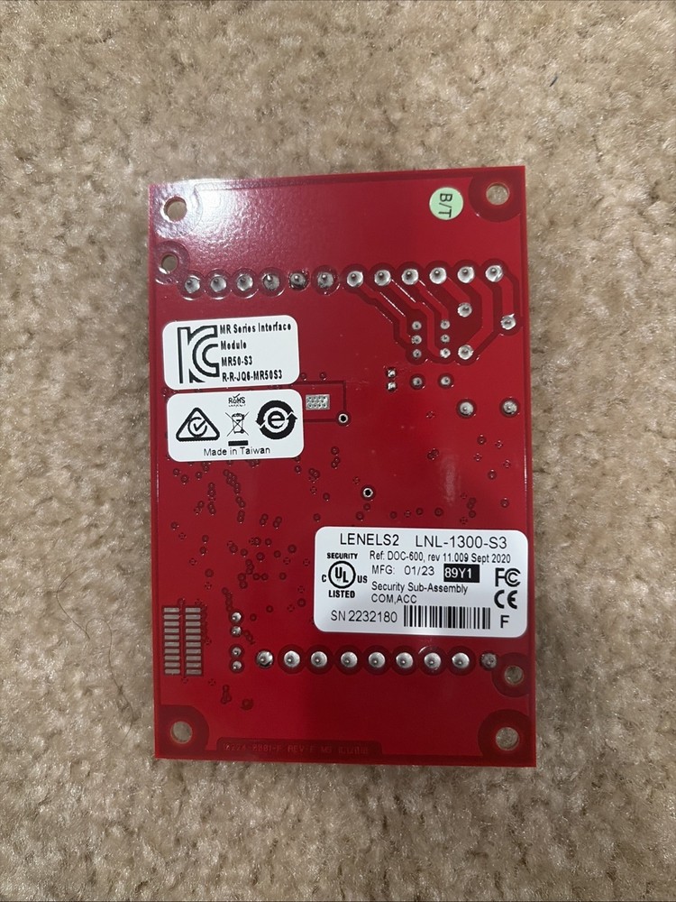 Lenel LNL-1300 S3 Single Reader Interface Module TESTED WORKING