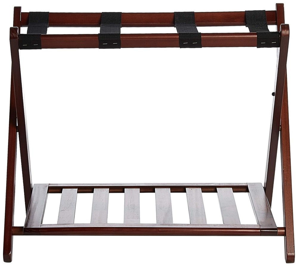 Luggage Rack, Walnut, Solid Wood