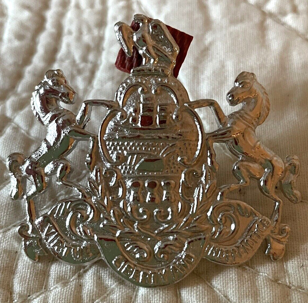 SECURITY HAT BADGE, NEW  UN&ISSUED