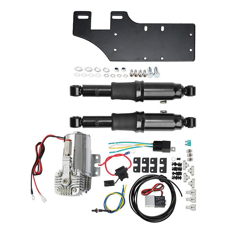Rear Air Ride Suspension Kit Fit For Harley Road King Electra Street Glide 94-24