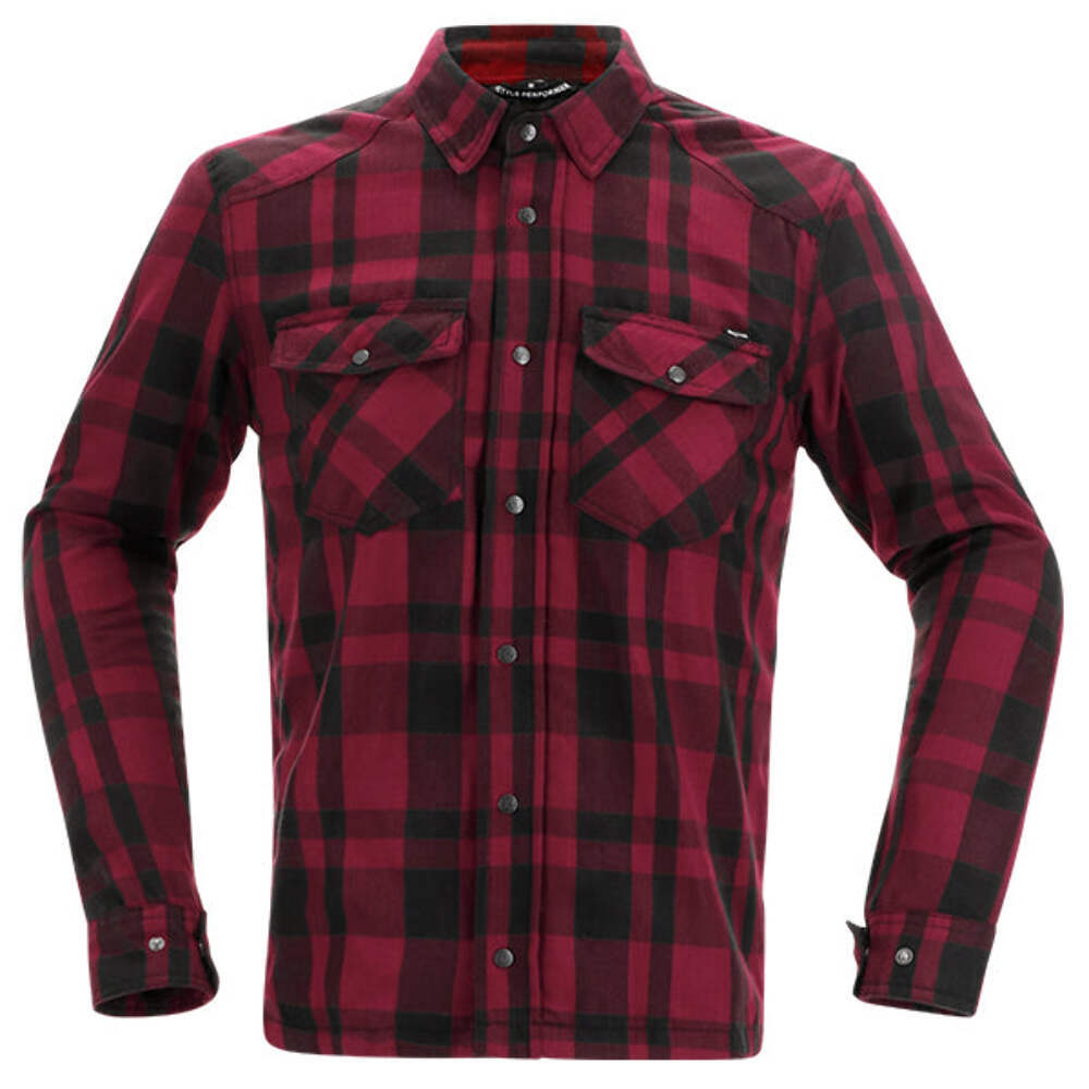 RICHA FOREST SHIRT BLACK/BURGUNDY