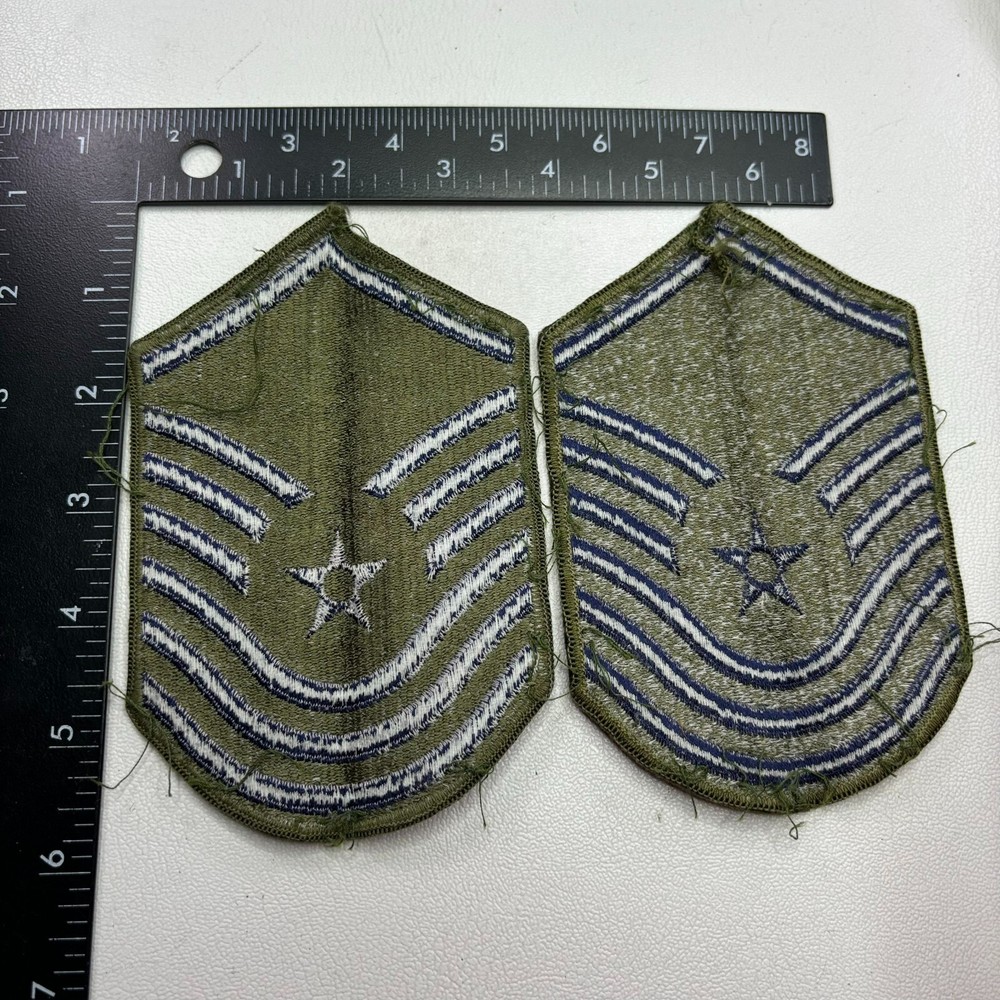 CREASED! Subdued! United States Air Force MASTER SERGEANT Patch Lot 46RN