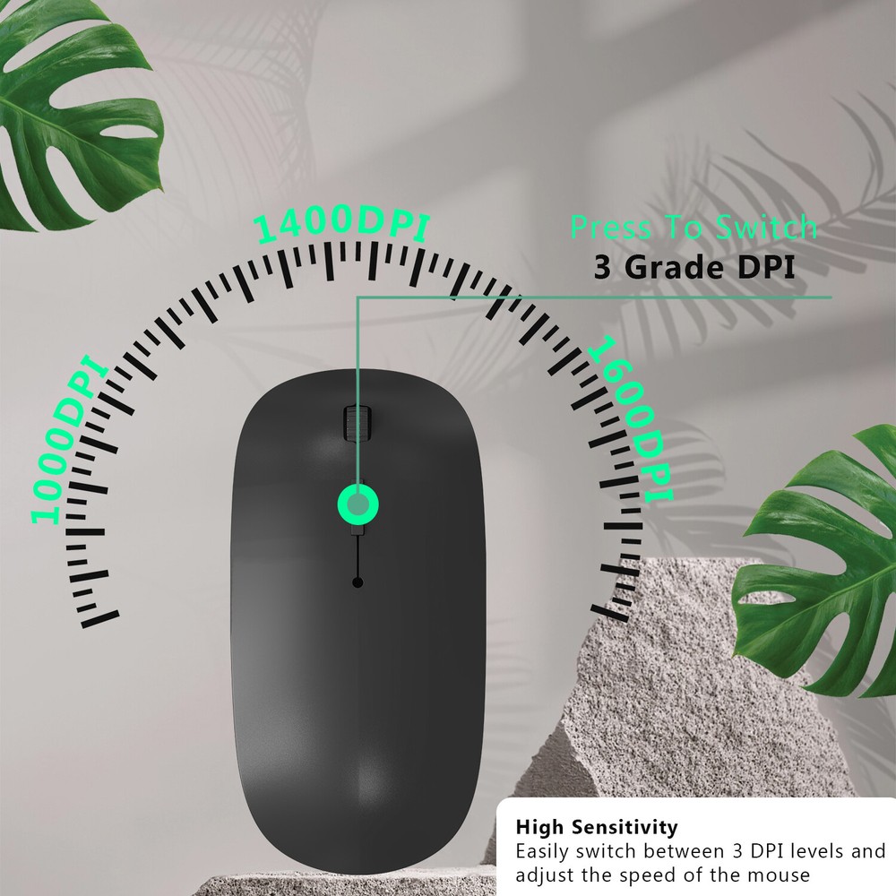 Slim Mini Wireless Keyboard Bluetooth/ Mouse For PC Laptop Mac iOS iPhone Tablet