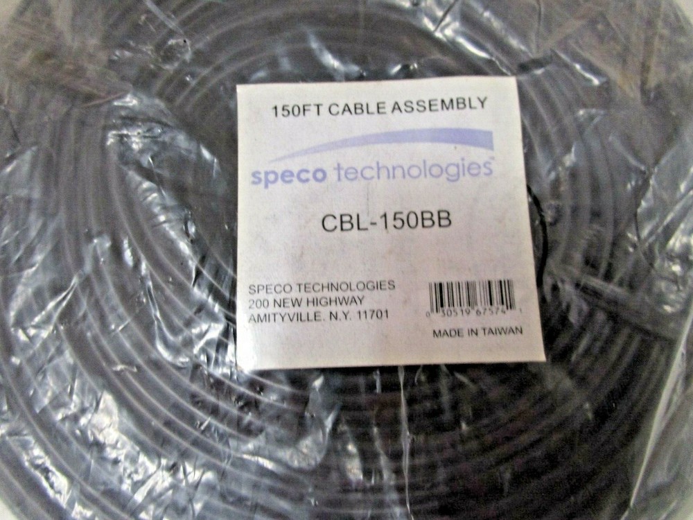 SPECO TECHNOLOGIES CBL-150BB / CBL150BB Combined Cable,150 Ft.