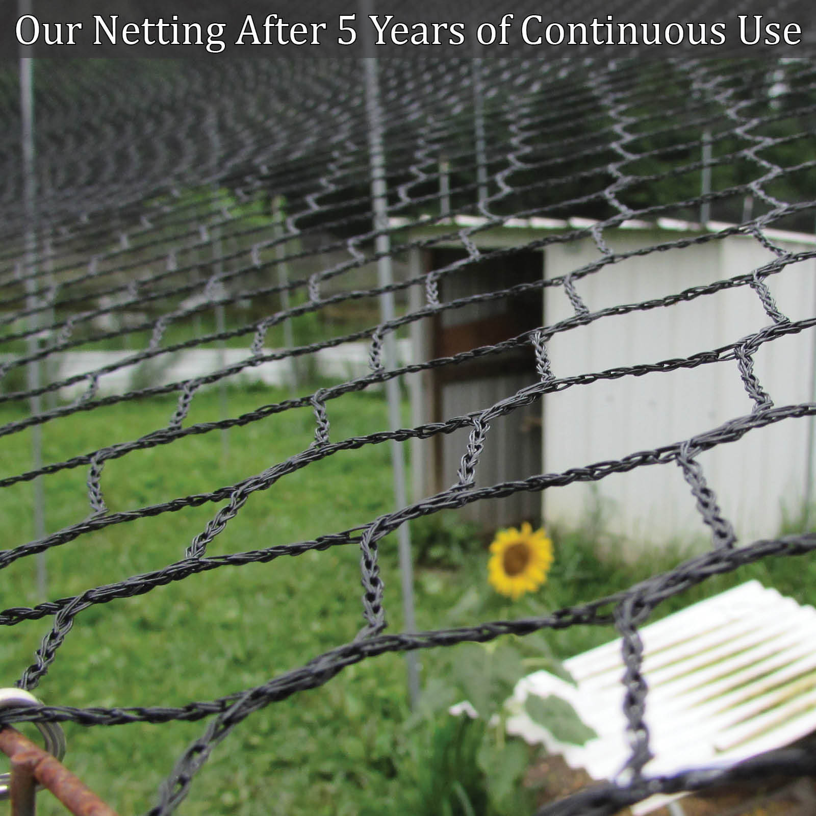 Netting Light Knitted Nets - Poultry Anti Bird Garden - 8 to 10 Year Lifespan!