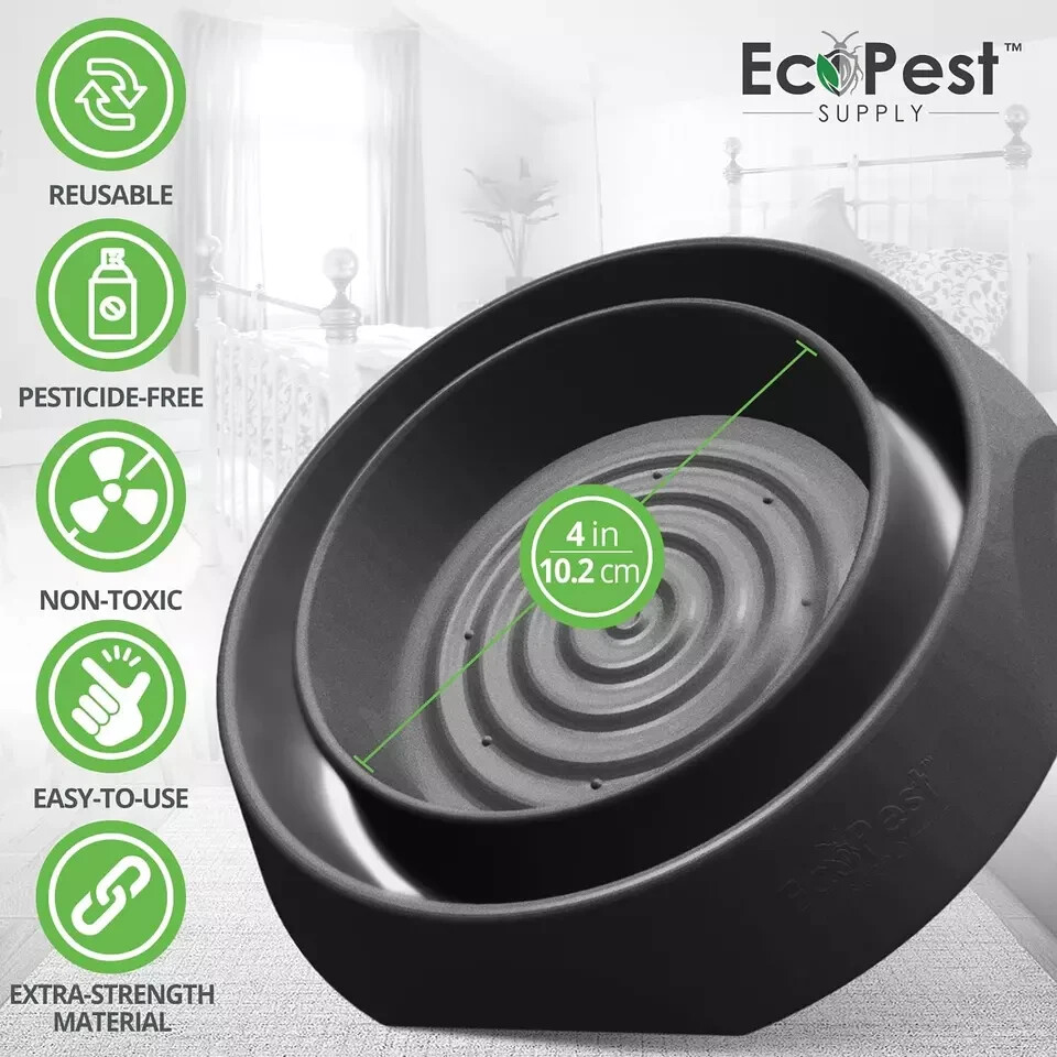 Bed Bug Interceptors – 4 Pack | Bed Bug Blocker (Pro) Interceptor Traps | Insect