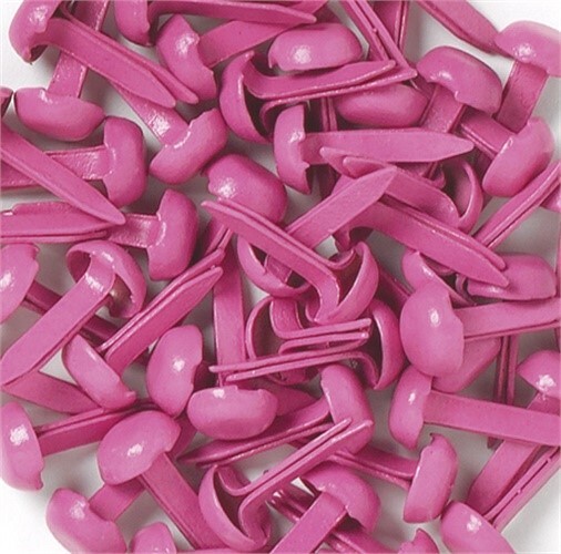 Doodlebug BRADS-070 Mini Brads .125" 25/Pkg-Bubble Gum