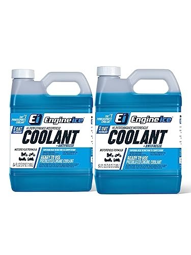 High-Performance Off-Road Motorcycle Coolant & Antifreeze, 2 Pack, Blue