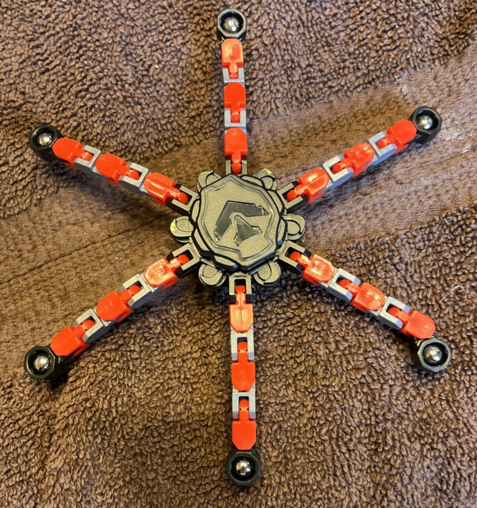 6 Transformable Fingertip Spin Top Fidget Spinner Transformable Multicolors￼