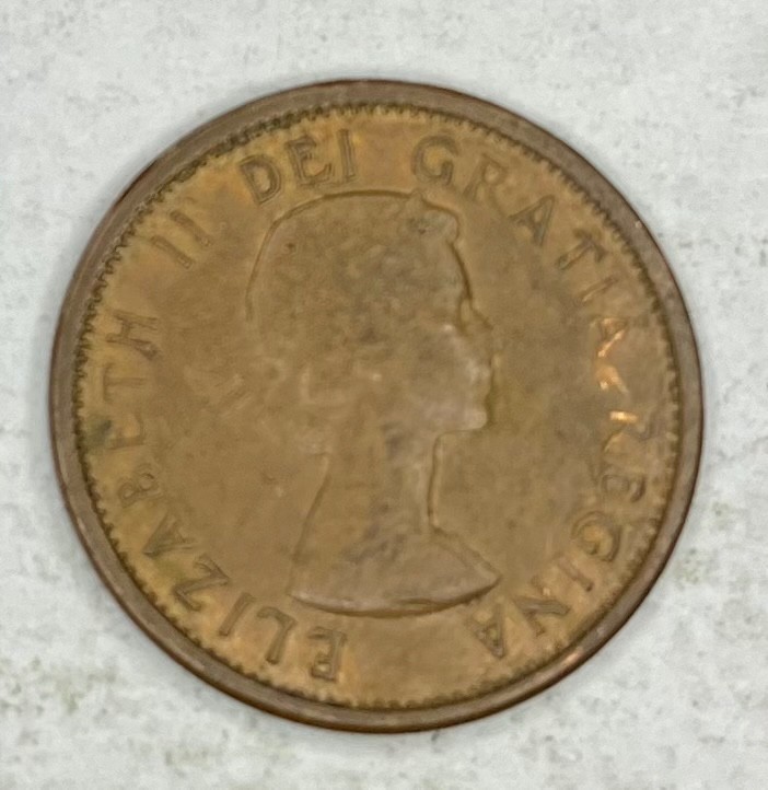 1961 Canada 1 One Cent Coin