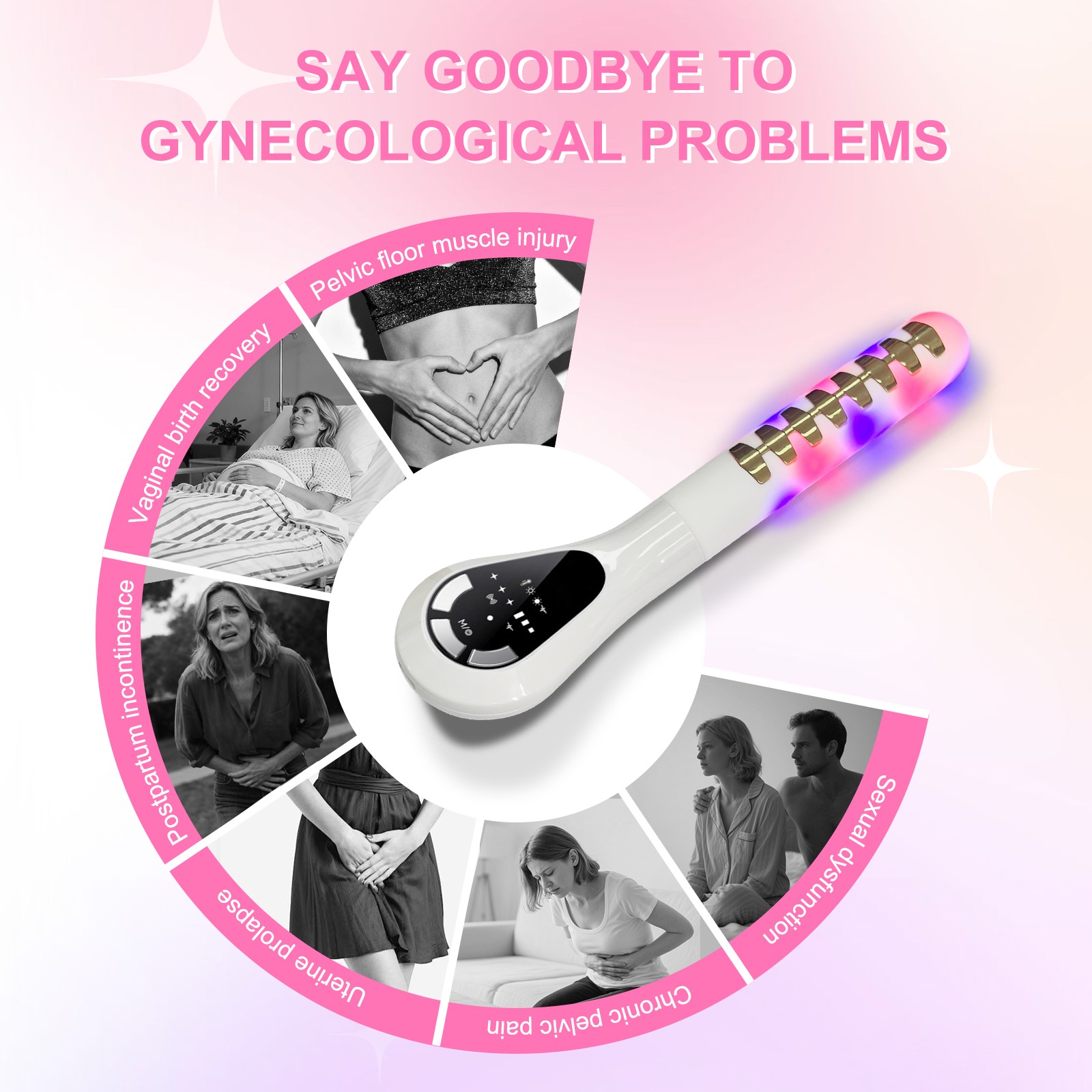 Vaginitis Therapy Device Vaginal Rejuvenation Tightening Red Blue Light Women