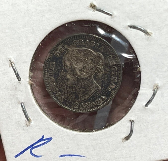1899 Canada 5 Cents Silver Coin High Value