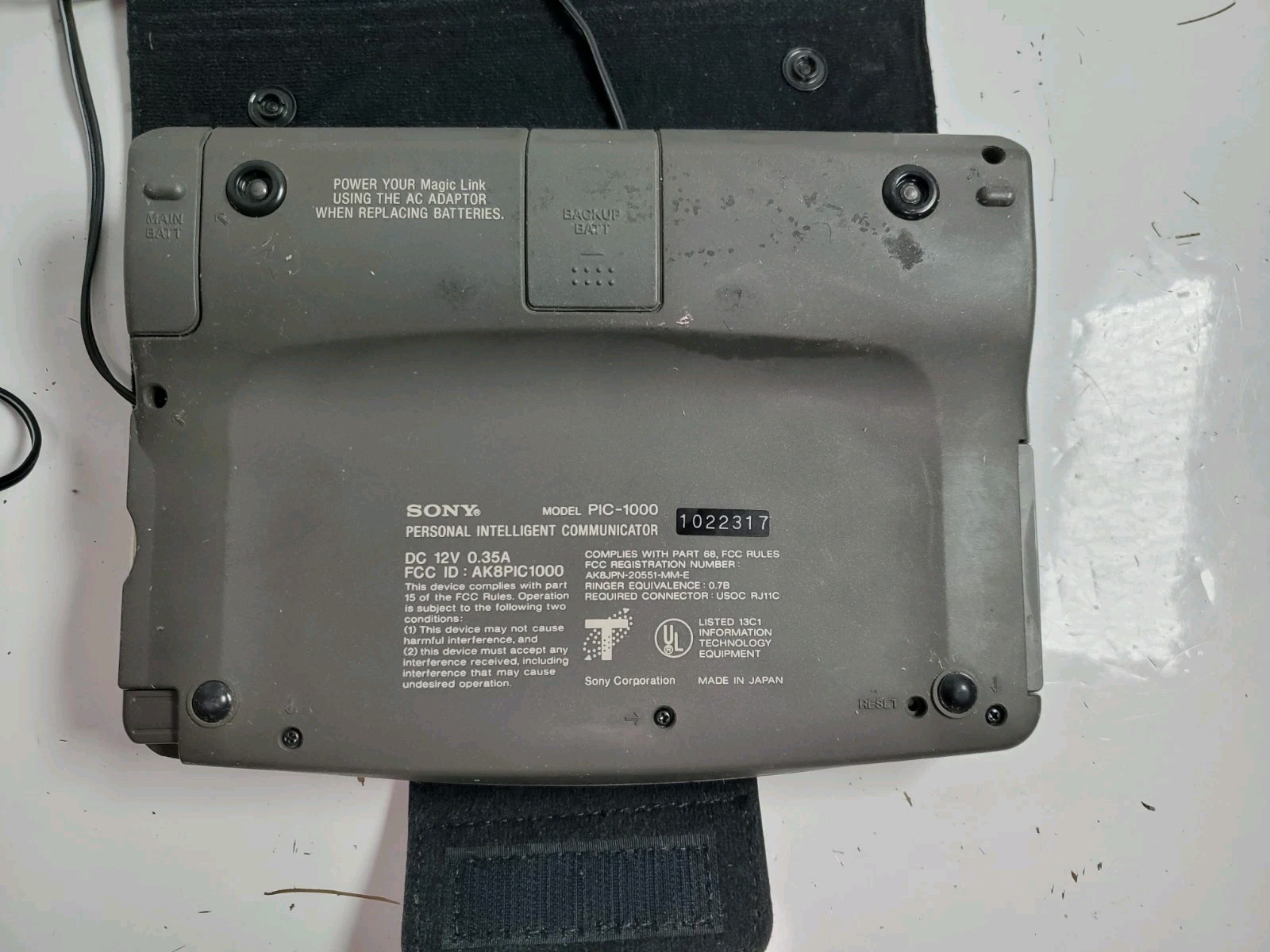 Sony PIC-1000 Magic Link With Power Adapter & Cover - Tested Working