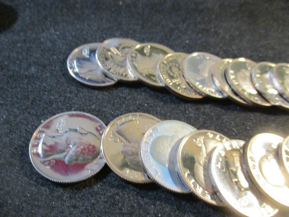 32 PROOF WASHINGTON QUARTERS 68-S - 81-S MIXED DATES