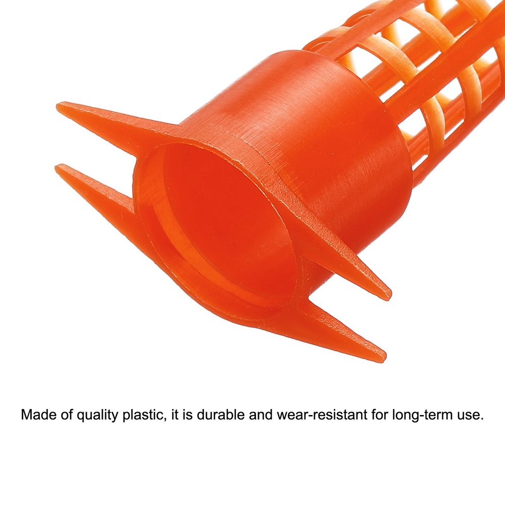 10Pcs Queen Bee Cage, Plastic Push-in Opening Queen Bee Cell Protector Tool Red