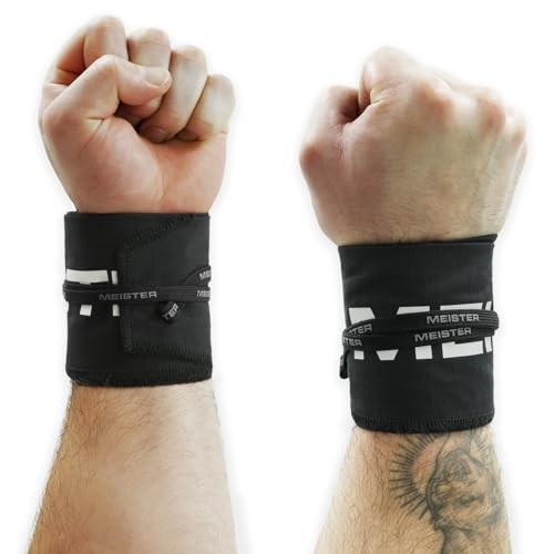 Lockdown Wrist Wraps - Adjustable Non-Stretch Support for Weightlifting, Black