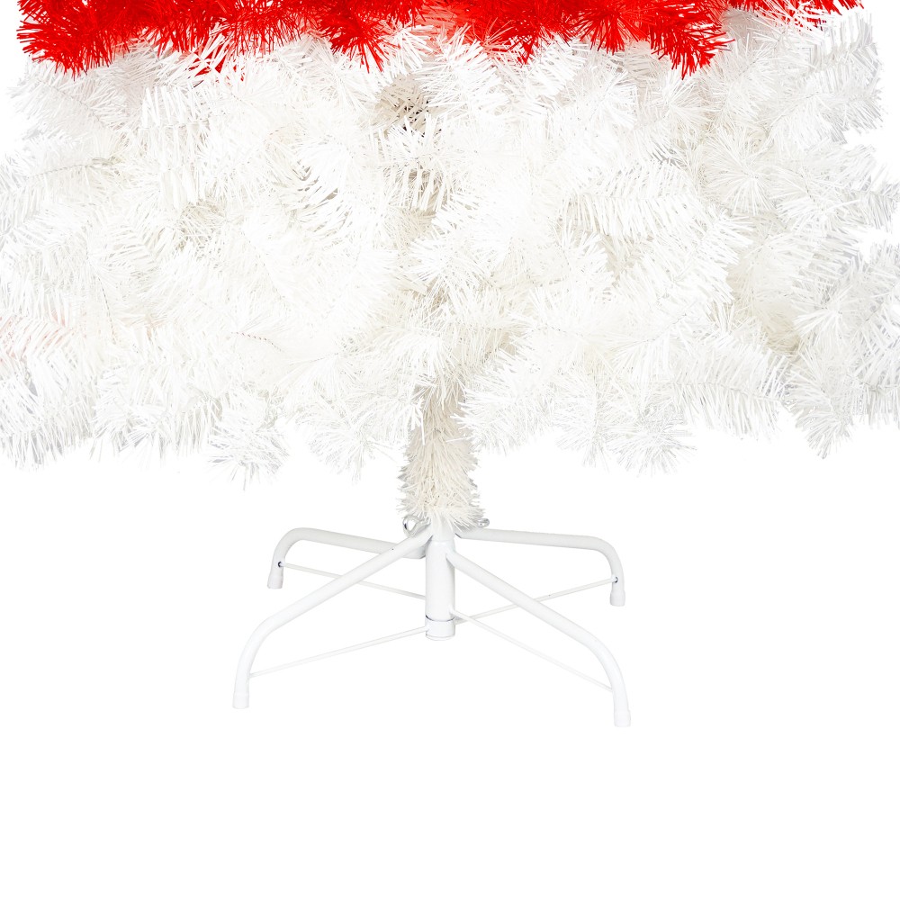 6FT Santa's Hat Shape Artificial Whimsical Christmas Tree with LED Light