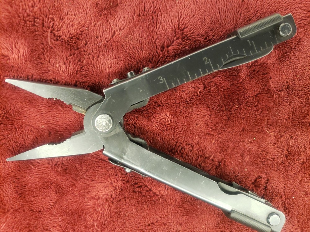 🔪🔪🔪 Gerber Multi Tool Black Needlenose MP600 Drop Point Blade 6ck needle nose