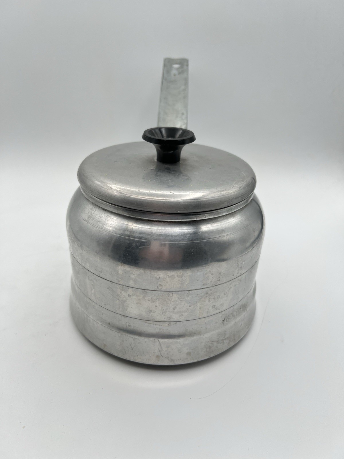 Vintage Comet Double Pot with Lid Camping Cookware Outdoor Retro Kitchen