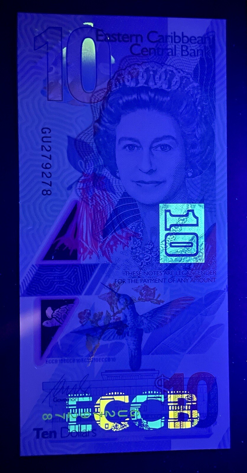 East Caribbean 3 Pcs SET 5, 10, 20 Dollars, 2019 P-New QE II Polymer UNC