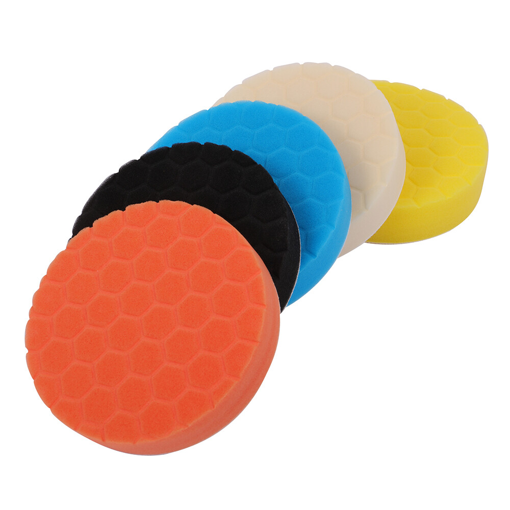 5PCS Polishing Pad 6inch Car Polisher Foam Buffer Waxing Finishing Buffing Wheel