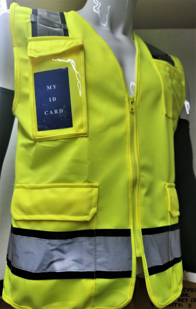 FX HIGH VISIBILITY Surveyor Two Tone Safety Vest Solid front & Mesh back