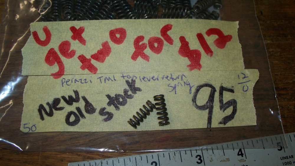 Perazzi, TM1 model, 2 top lever return springs