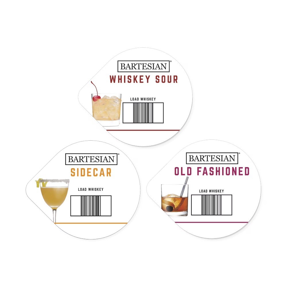 Bartesian Cocktail Mixer Capsules, Whisky Lovers Collection, 6 Pack