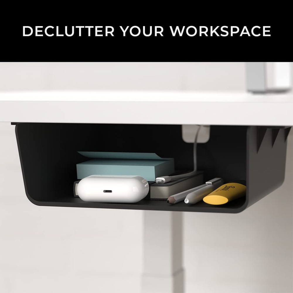 Under Desk Storage Shelf, Drawer Organizer for Office, Workstations, Tables, ...
