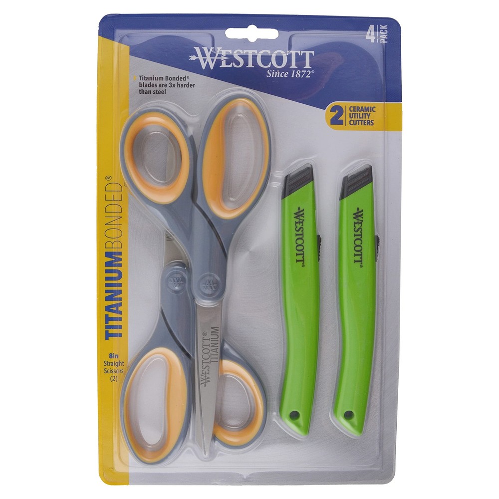 Utility Cutters Set Kit 4-Pack Scissors and Ceramic hand tool kit