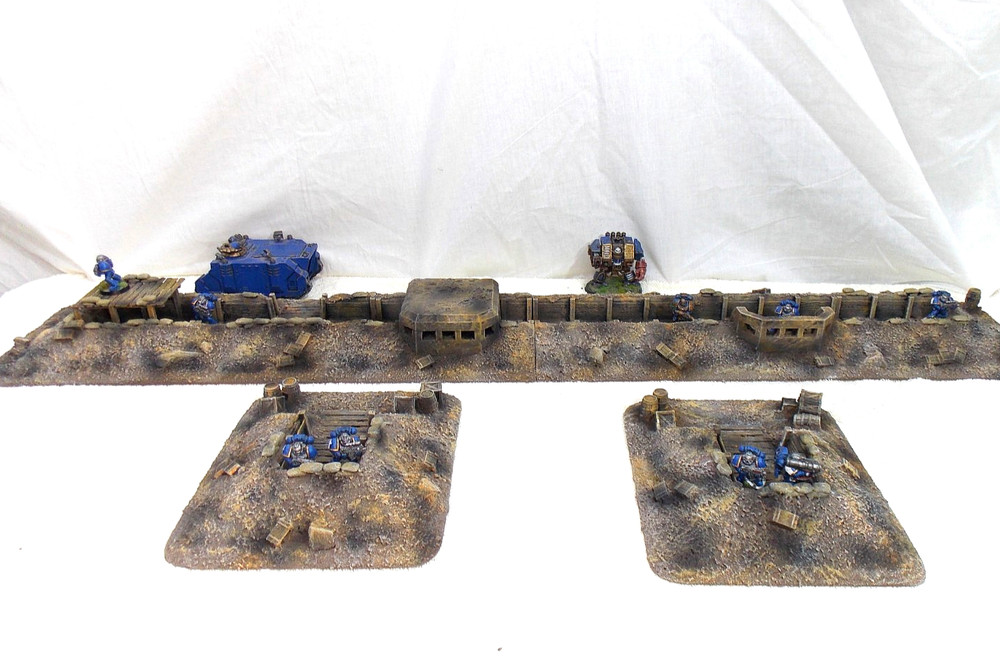 WARGAMING TERRAIN PAINTED ADVANCE ORDERS TRENCH SYSTEM