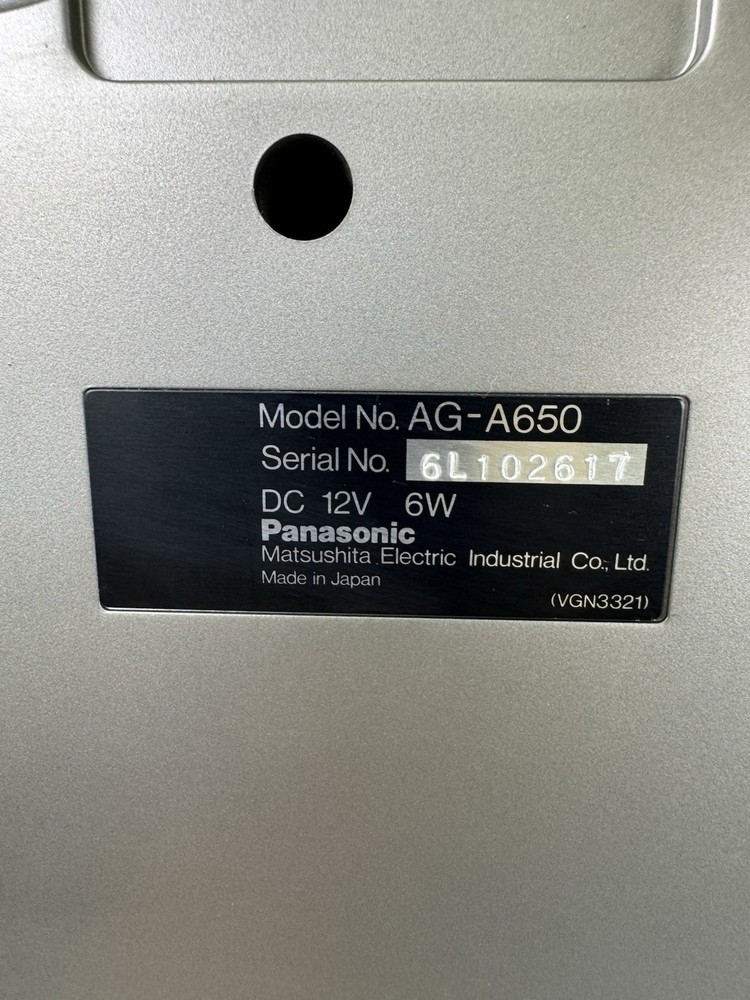 Professional Panasonic AG-A650 Linear Video Edit Contro