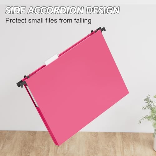 Plastic Extra Capacity Hanging File Folders Letter Cf-multicolor Sides Sealed