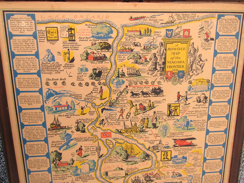 Romance Map of the Niagara Frontier 1931