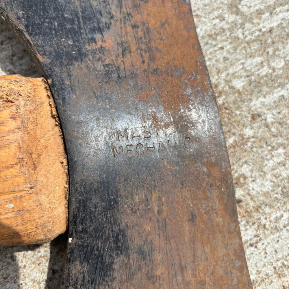 Vintage Master Mechanic Double Bit Axe ~ Head ONLY 10”x 5”