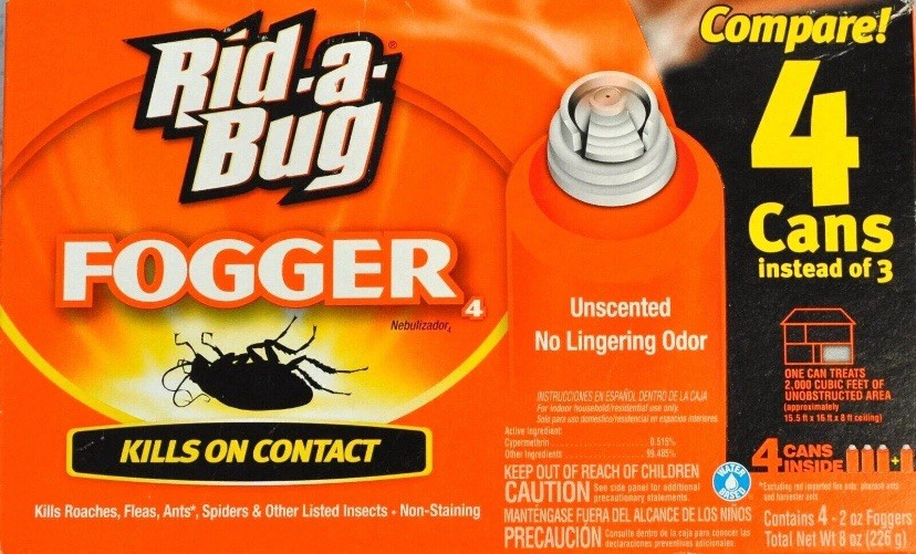 Rid-a-Bug Fogger 4 Cans 8oz