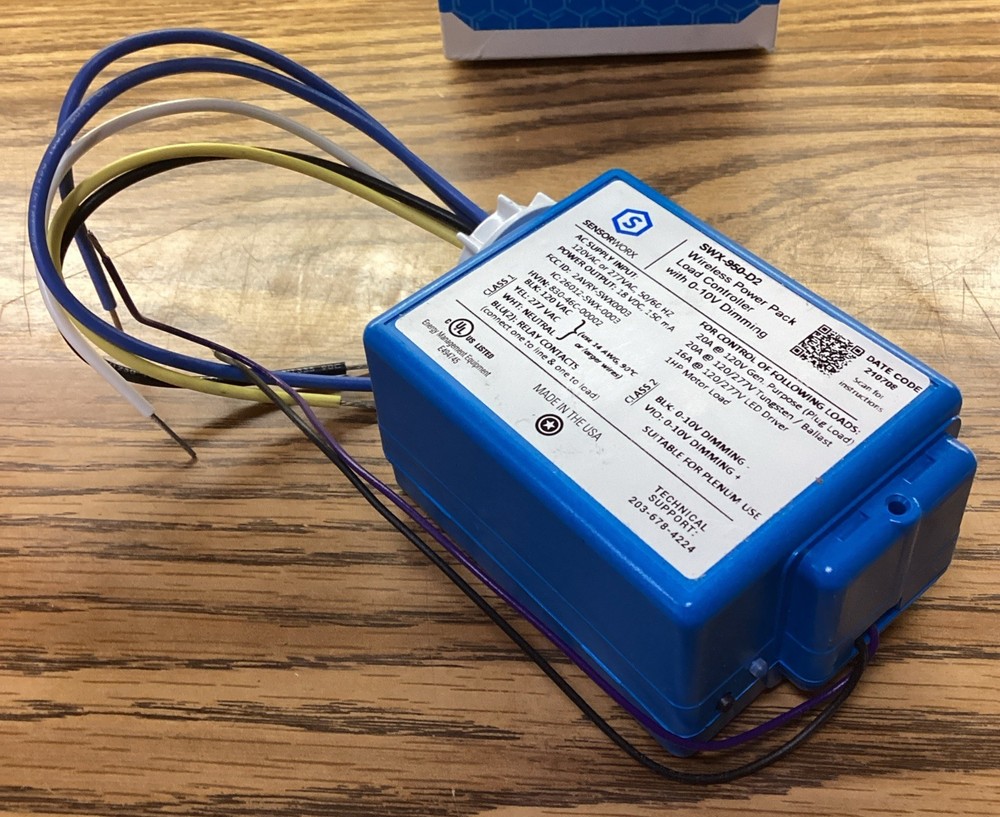 NOB SensorWorx SWX-950-D2 Wireless Power Pack Load Controller 0-10V Dimming