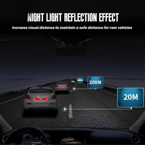 Car Reflective Stickers Decals Suitable red Eye Pattern for car Trunk Rear
