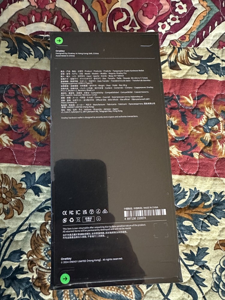 OneKey Pro Crypto Hardware Wallet