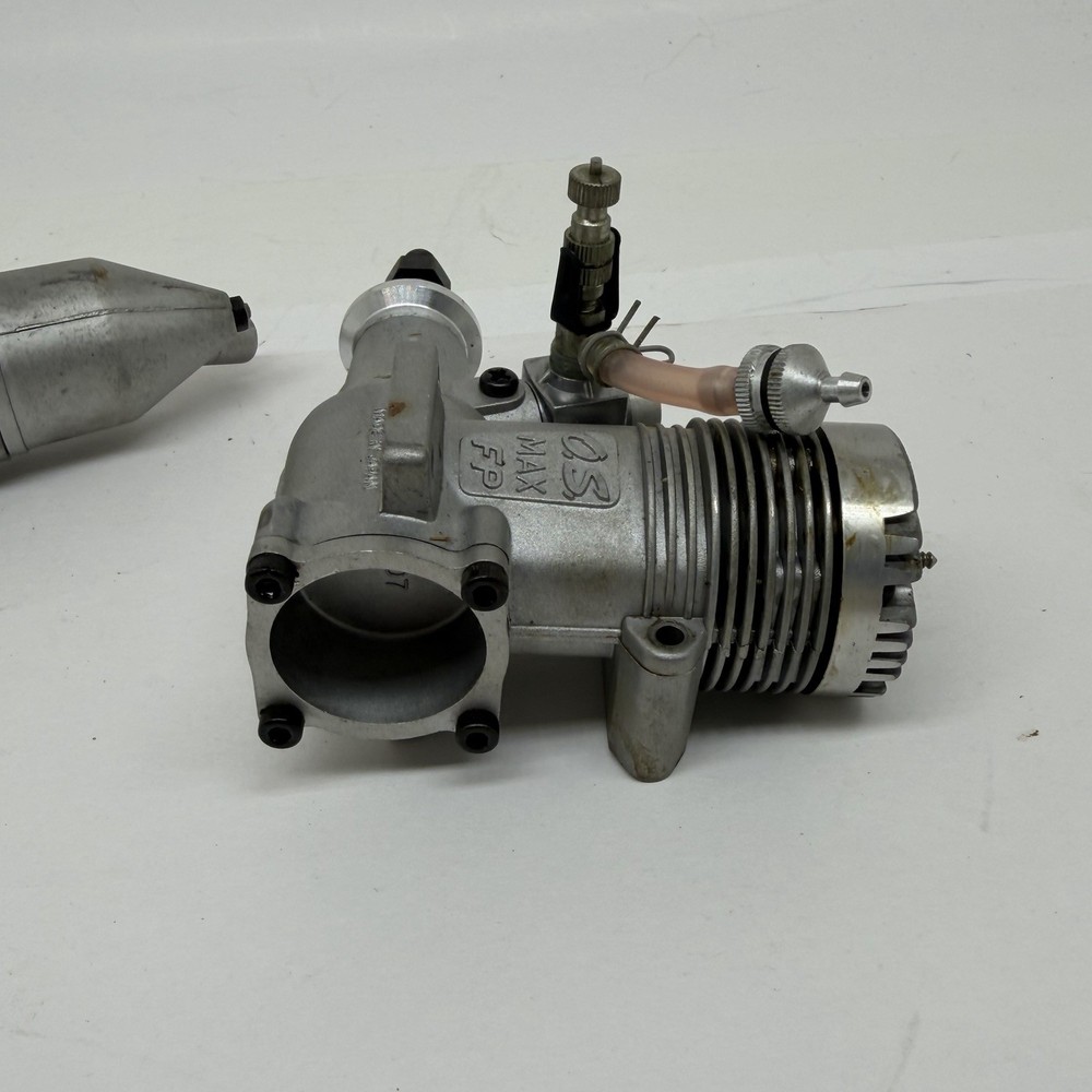OS Max FP 40 RC Airplane Engine w/ E3030 Muffler Untested Sold As Is
